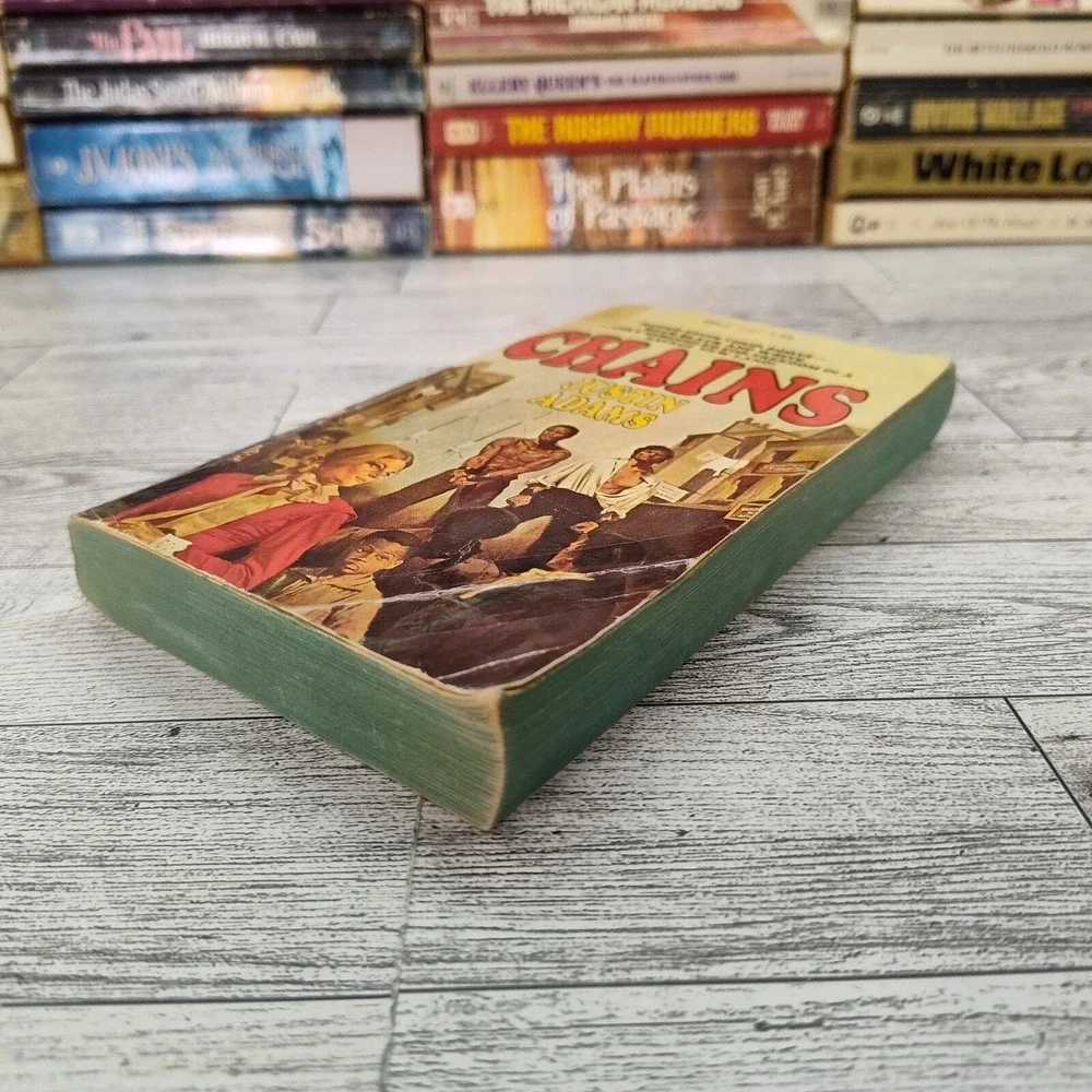 Chains‎ Justin Adams 1977 Dell 1st Print Vintage Historical Fiction PB